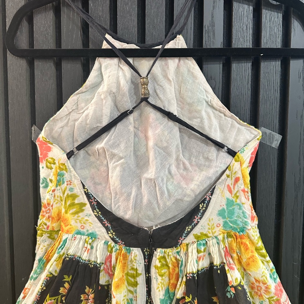 Ecote Black and Green Halter Sundress - Picture 9 of 12